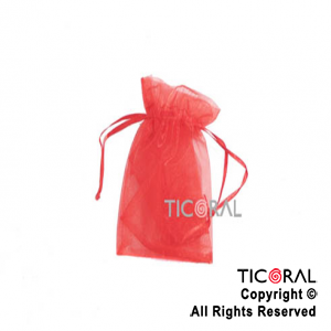 BOLSA ROJO ORGANZA 14.5X10CM HS2627-9 x 1